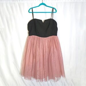 City Chic Power Princess black and pink tulle Dress 20